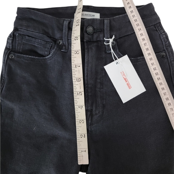 Good American Good Curve Jean Black Size 24 New With Tags - Picture 4 of 7